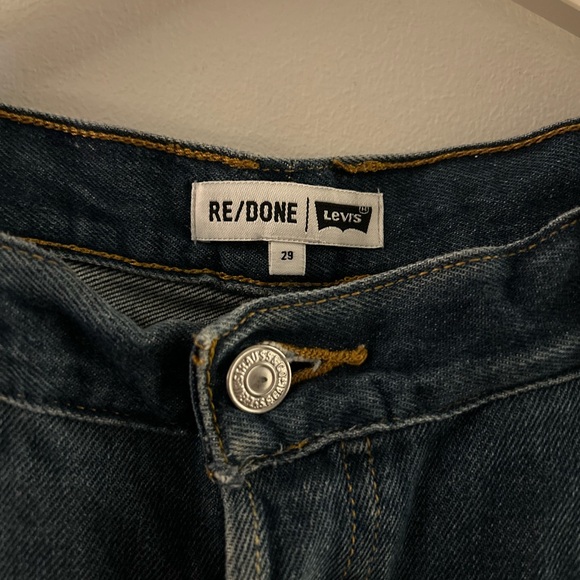 Re/Done Women's High Rise Jeans - Dark Blue